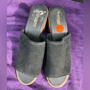 Koolaburra Black Suede Mules